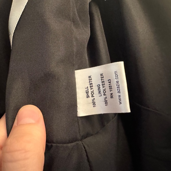 Azazie Kaitlynn Dress; Black; Size 8 - Picture 5 of 8